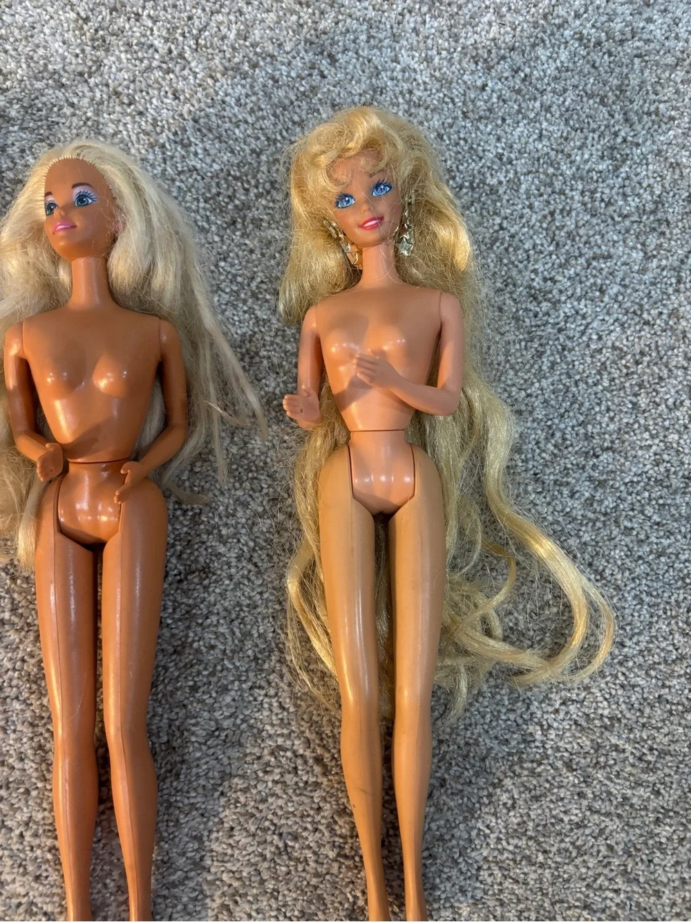 Lot of 3 Vintage Barbie Dolls Mattel Skipper Blonde Hair Blue Eye 1960s to 1990s